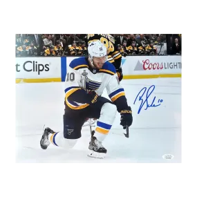 Brayden Schenn St Louis Blues Autographed Celebrating 11x14 Photo - JSA COA