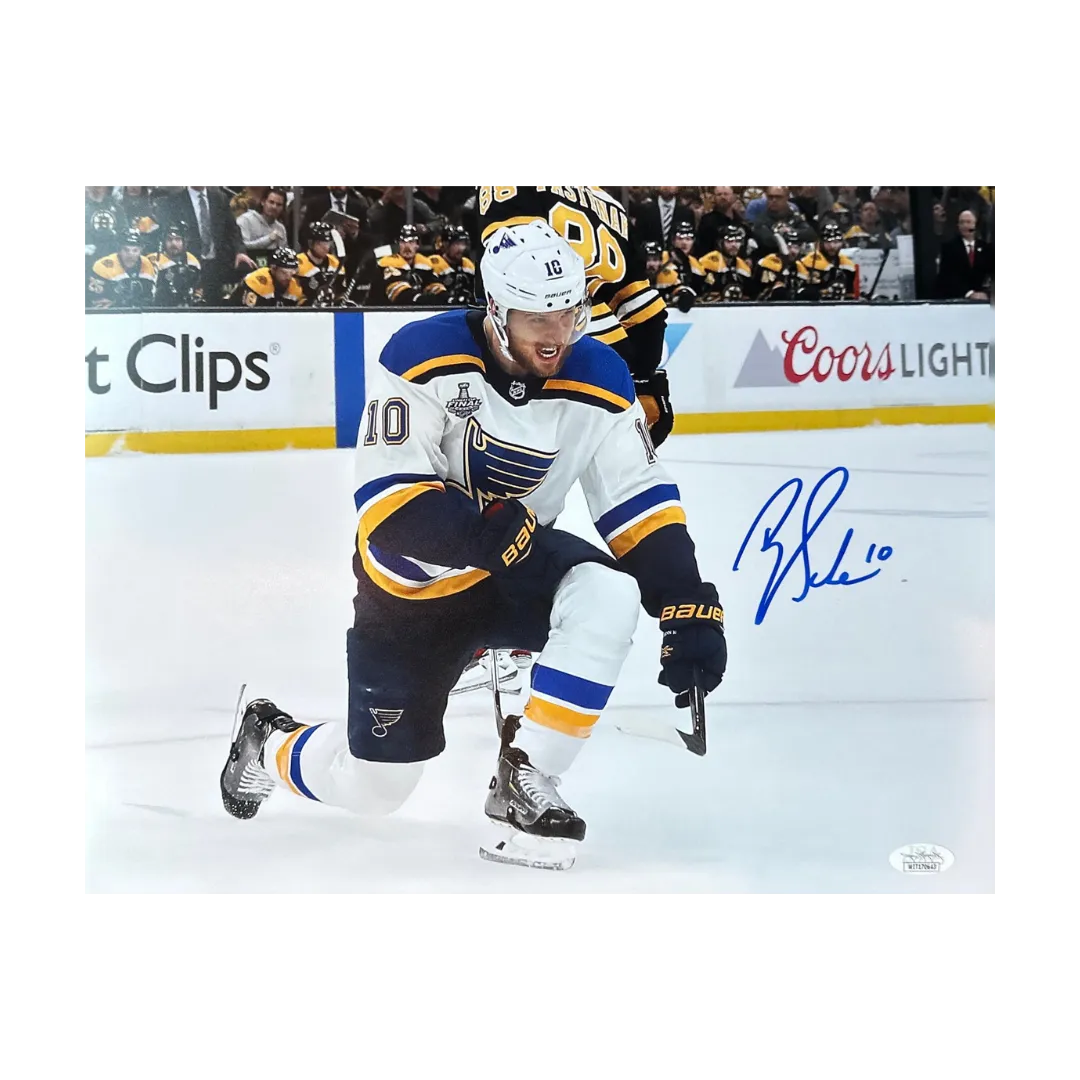 Brayden Schenn St Louis Blues Autographed Celebrating 11x14 Photo - JSA COA