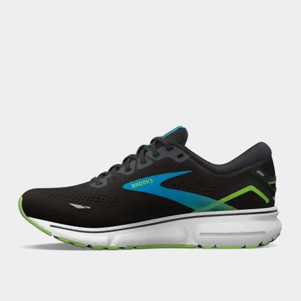 Brooks Mens Ghost 15 Performance Running Black Blue _ 180754 _ Black