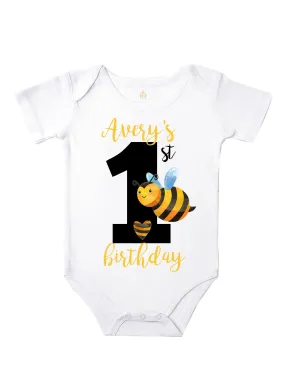 Bumble Bee Personalized Bodysuit