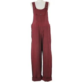 Burgundy Ella Overalls