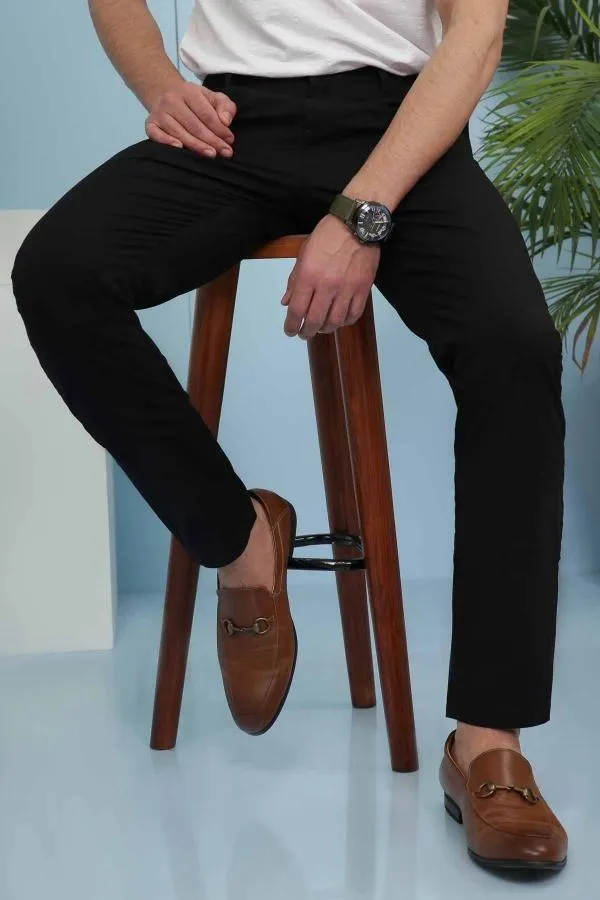 C PANT CROSS POCKET BLACK