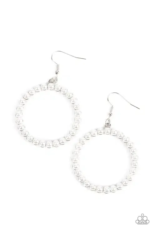 Can I Get A Hallelujah White Earrings - Paparazzi Accessories