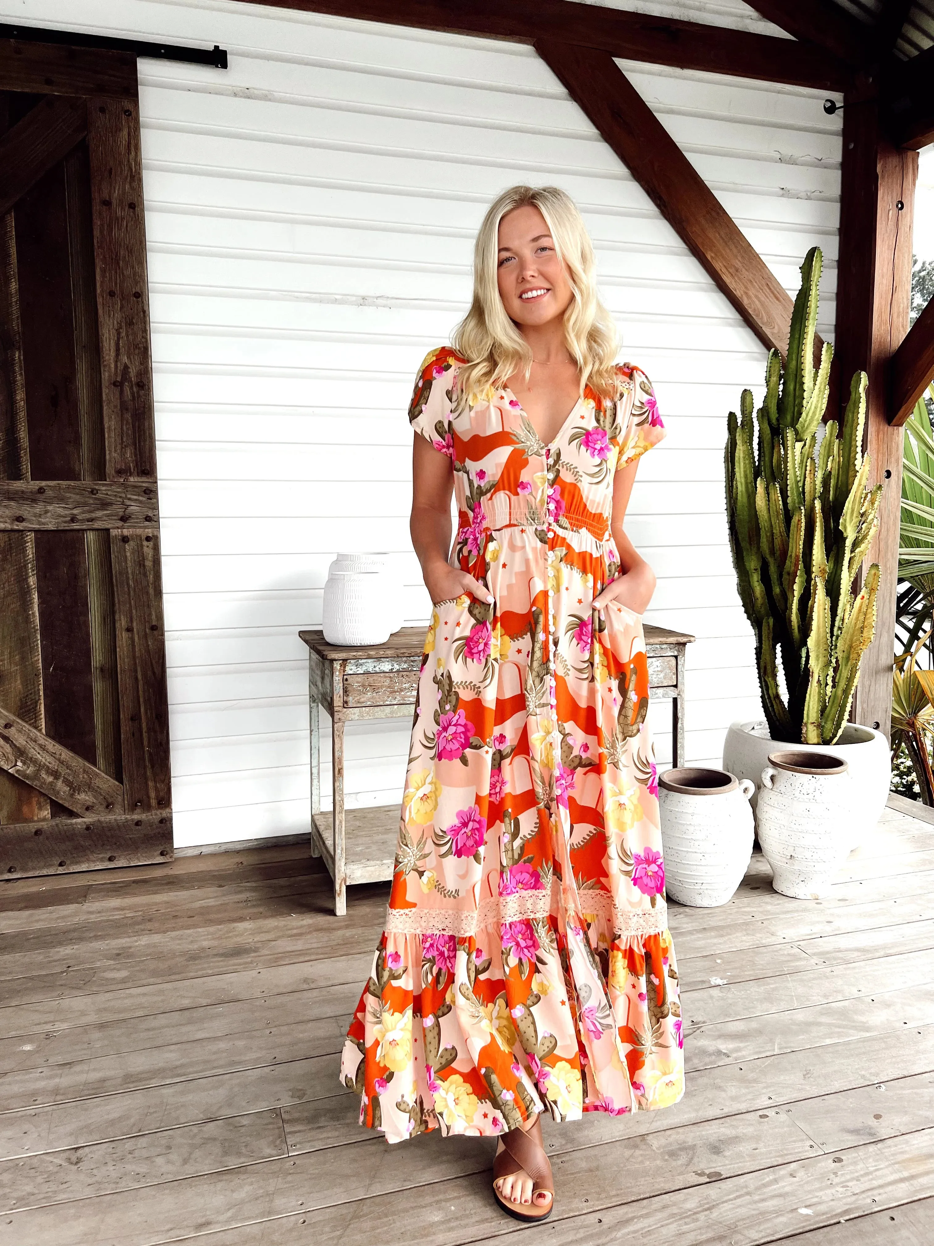 Carmen Maxi Dress - Agave Collection