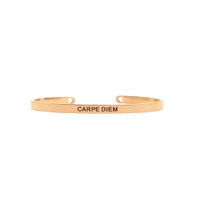 Carpe Diem Rose Gold Mantra Band