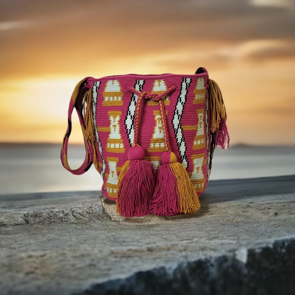 Charleigh Large Handmade Wayuu Mochila bag