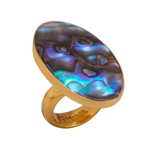 Charles Albert Alchemia - Abalone Ring Blue