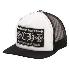 Chrome Hearts Hollywood Trucker Black White