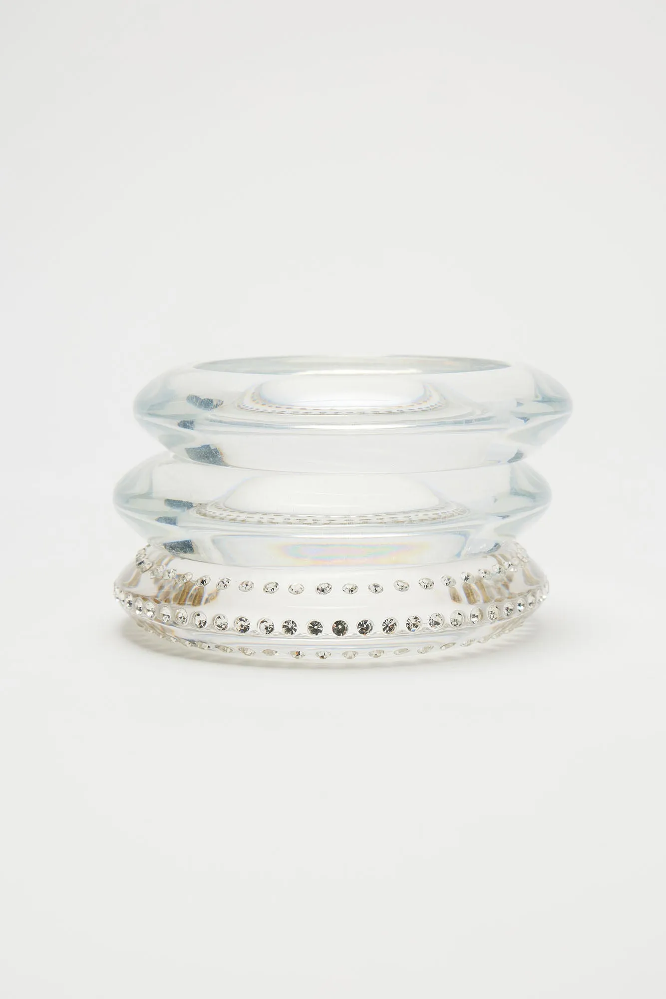 Clear The Runway Bangle Set - Clear