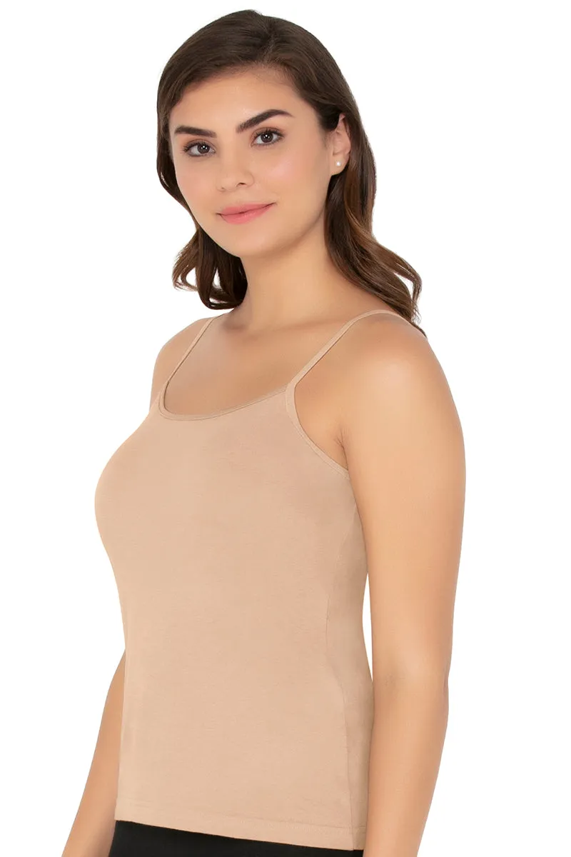 Cotton Camisole (Pack of 2) - Nude- Fuchsia