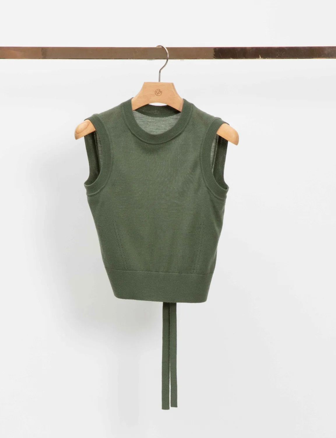 Crew Neck Tank with Side Slits