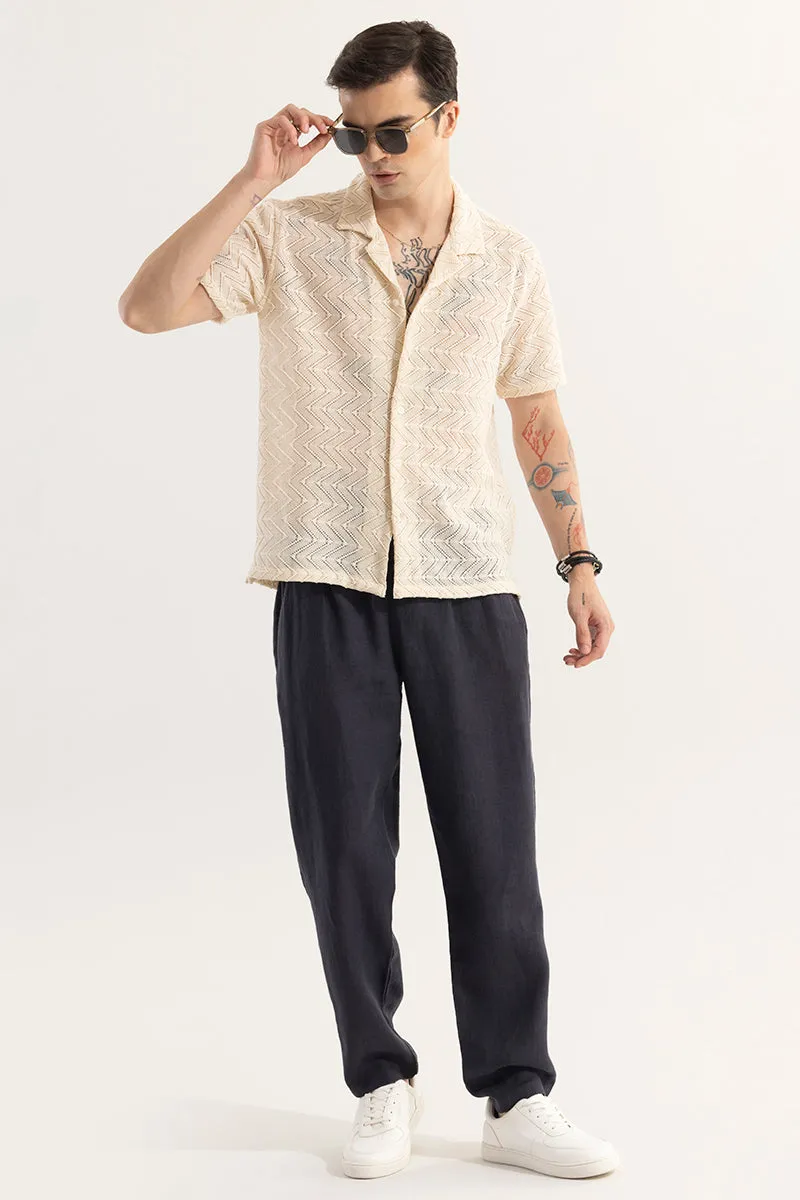 Crisscross Arrow Cream Hakoba Shirt