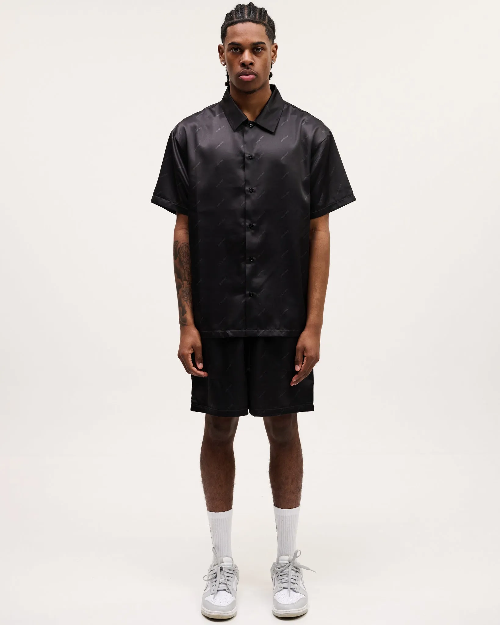 CROYEZ RESORT ALLOVER SHIRT - BLACK