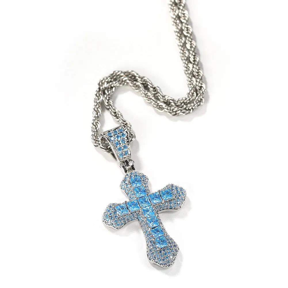 Cz Mini Cross Pendant