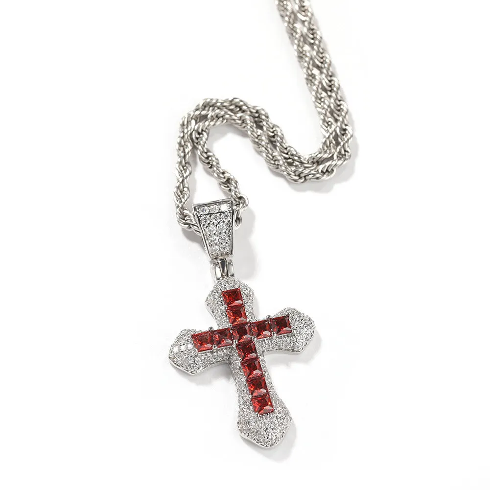 Cz Mini Cross Pendant