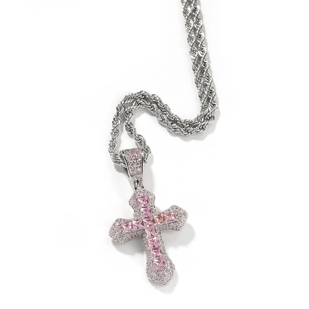 Cz Mini Cross Pendant