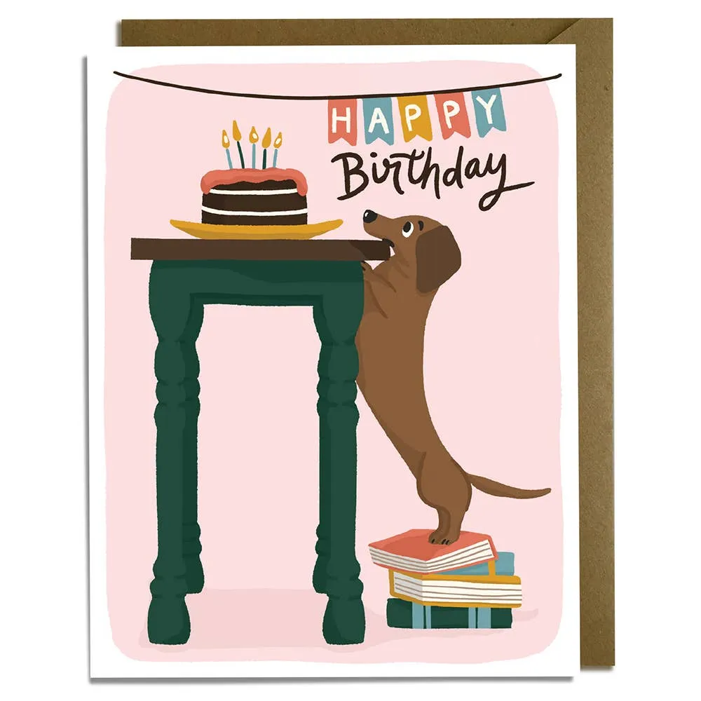 Dachshund Birthday Card