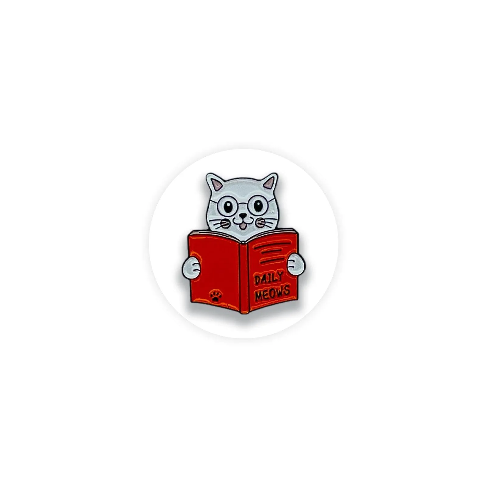 Daily Meows Cats Positivity & motivation Enamel Pin Badge