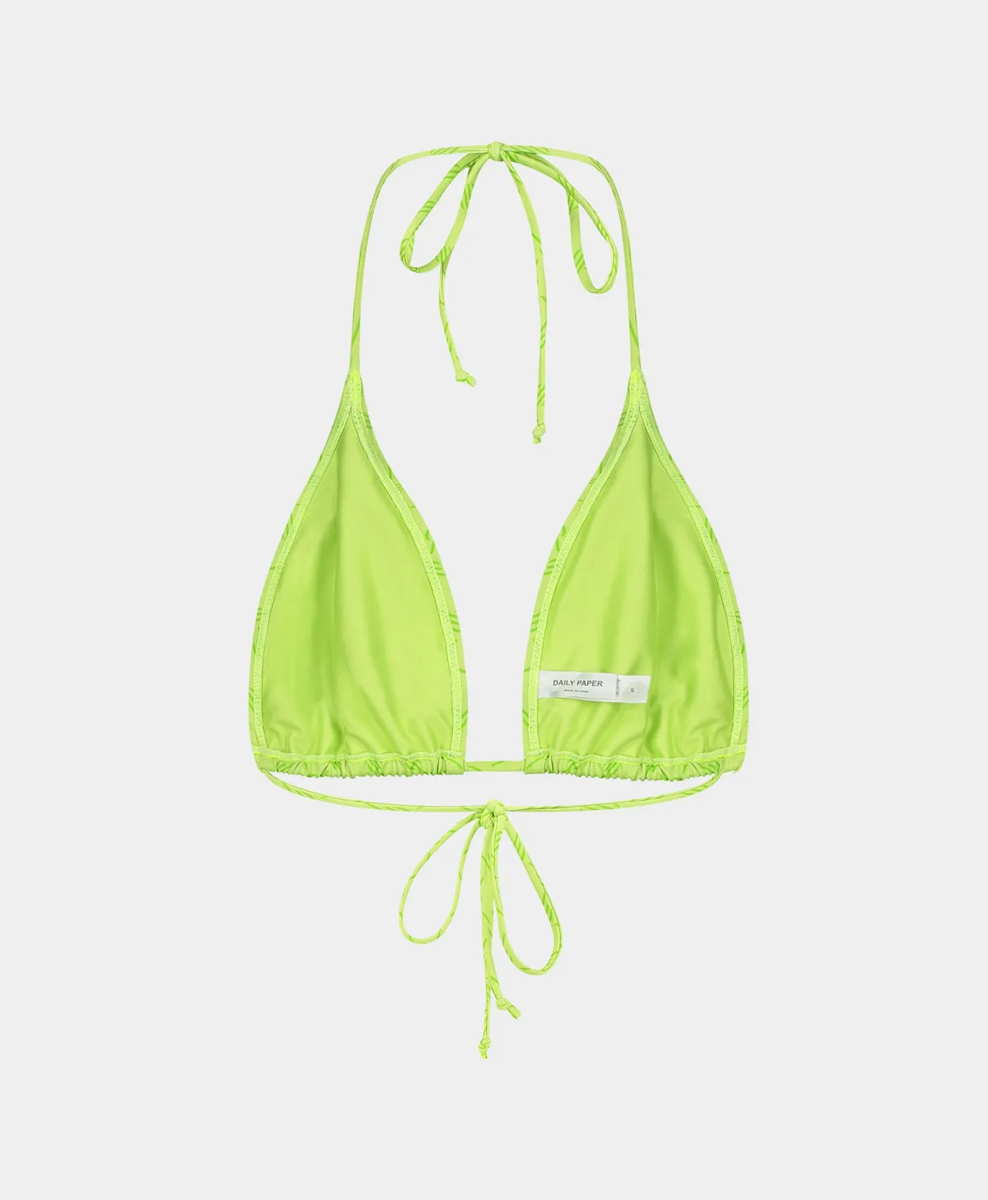 Daiquiri Green Zazi Monogram Bikini Top