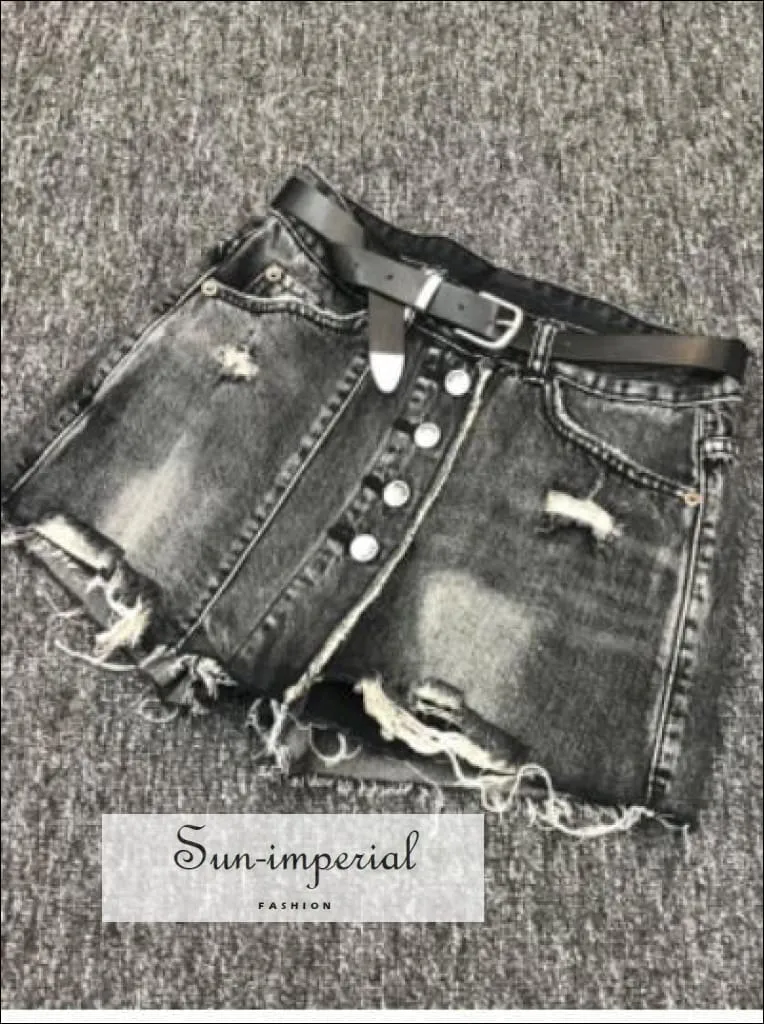 Denim Mini Skirt Washed High Waist A-line Jeans Mini Skirt