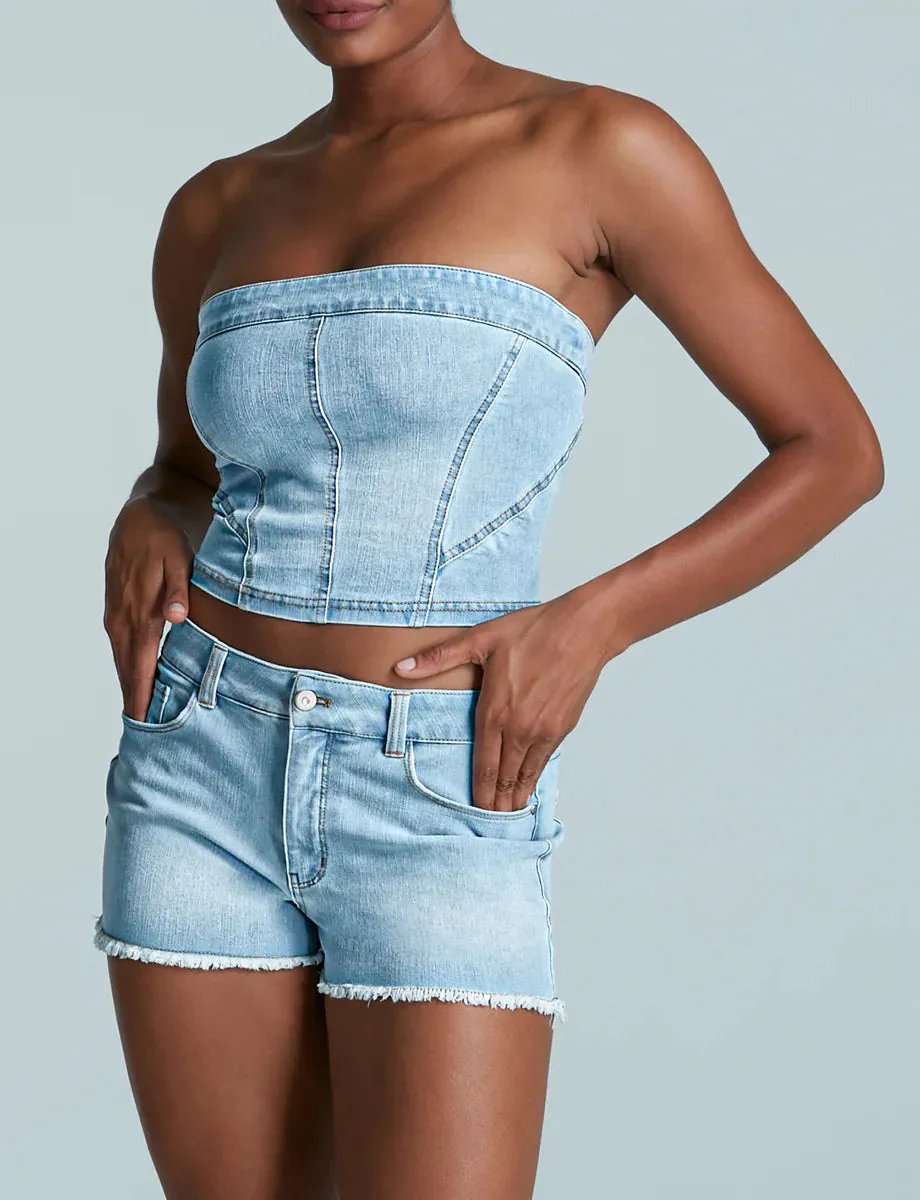 Do It All Denim Tube Top