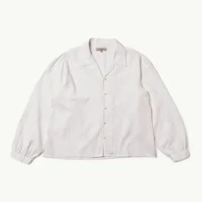 Edith Striped Dobby Blouse - Off White