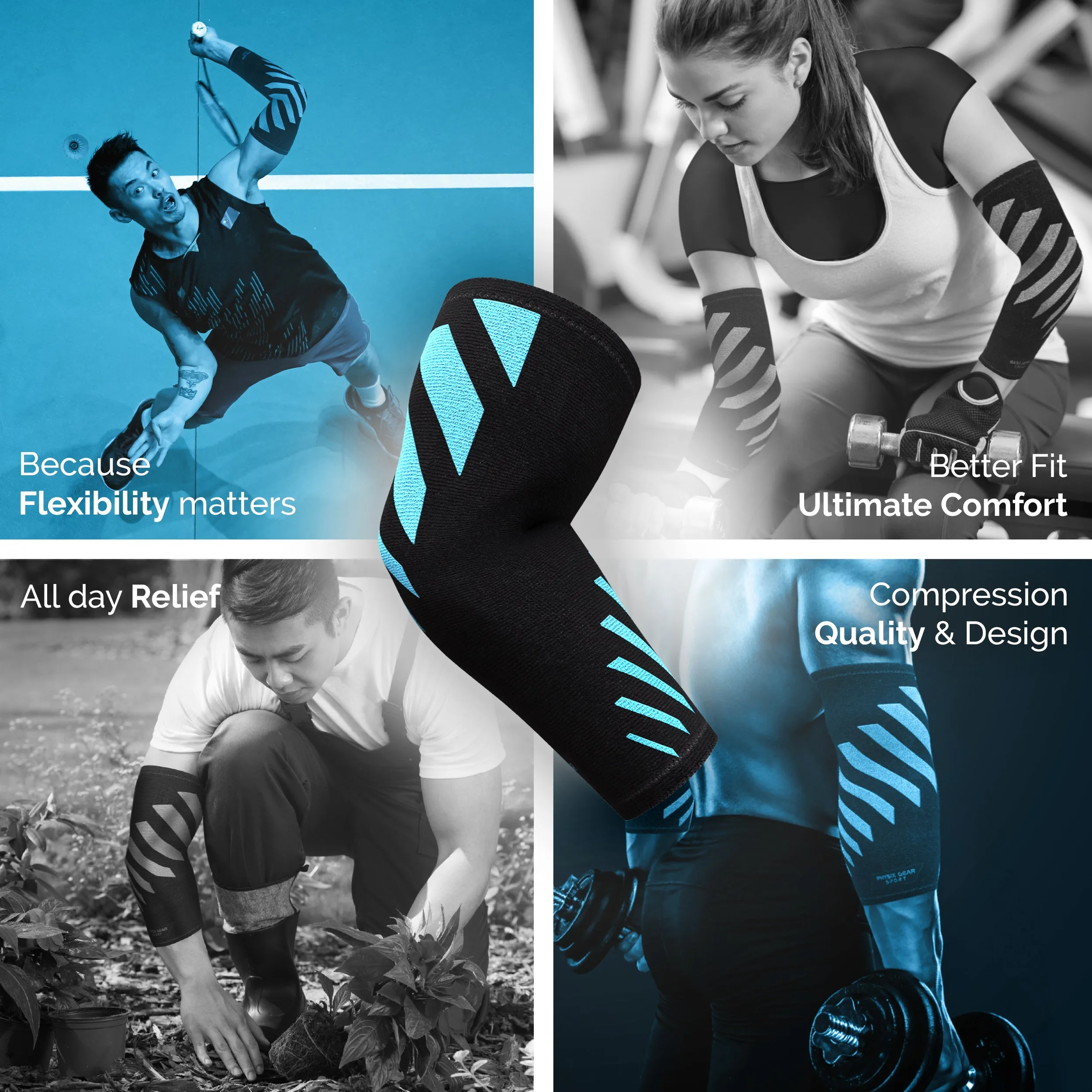 Elbow Compression Sleeves - Support and Relief for Active Arms