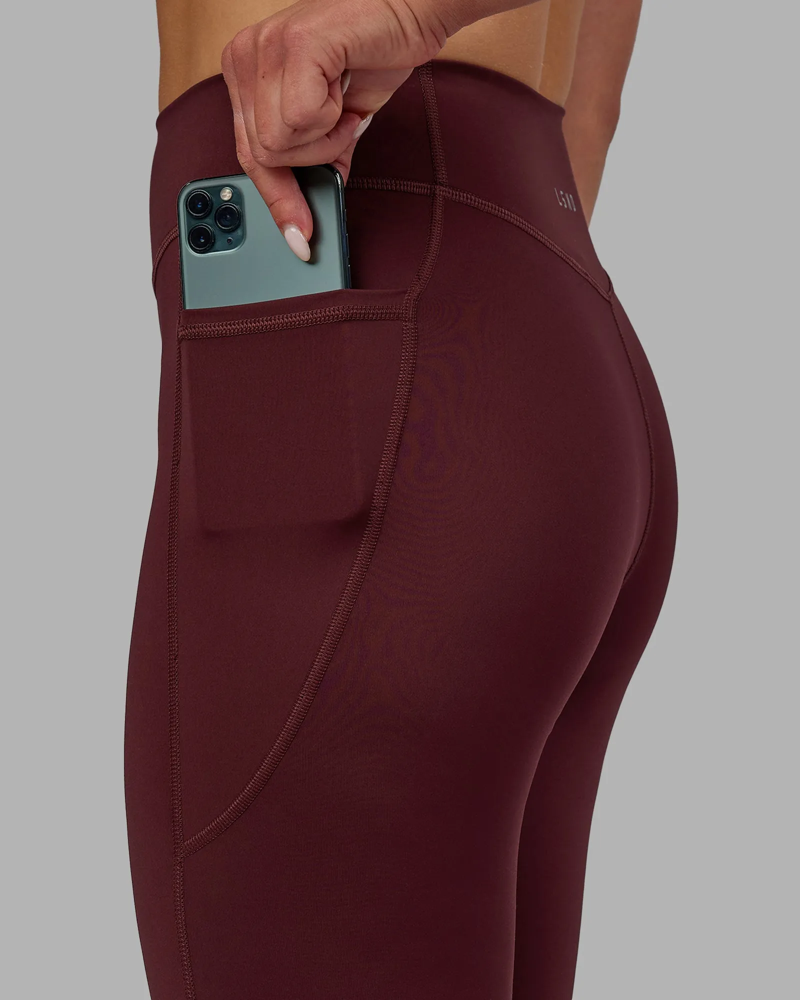 Elite Full Length Leggings - Dark Cherry