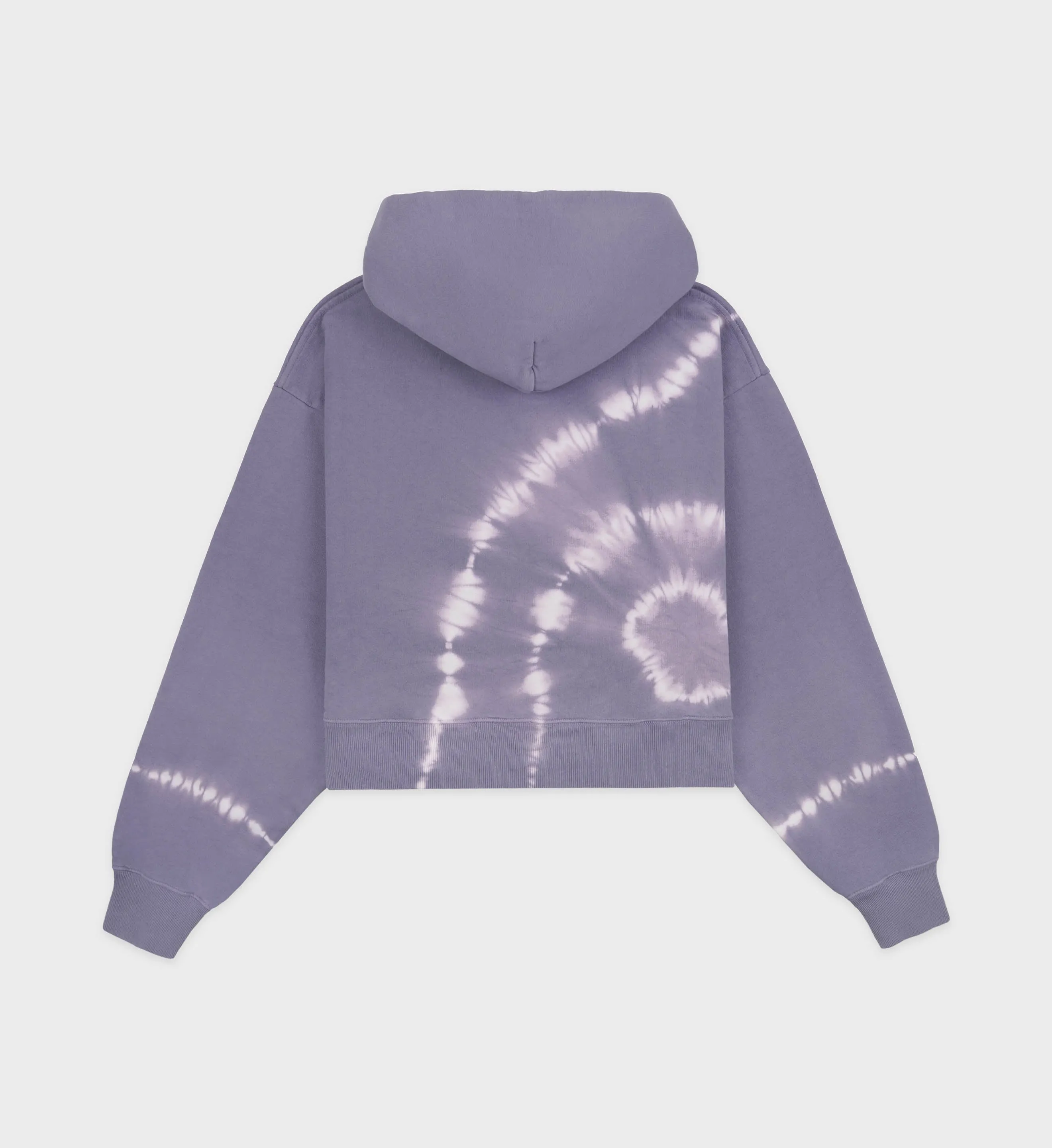 Emblem Cropped Hoodie - Easter Egg Tie Dye