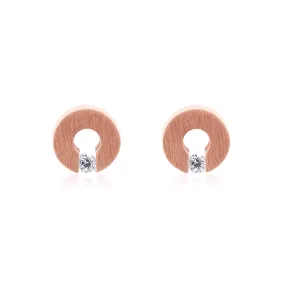 ER100RG B.Tiff Malfinia Rose Gold Plated Stainless Steel Earrings