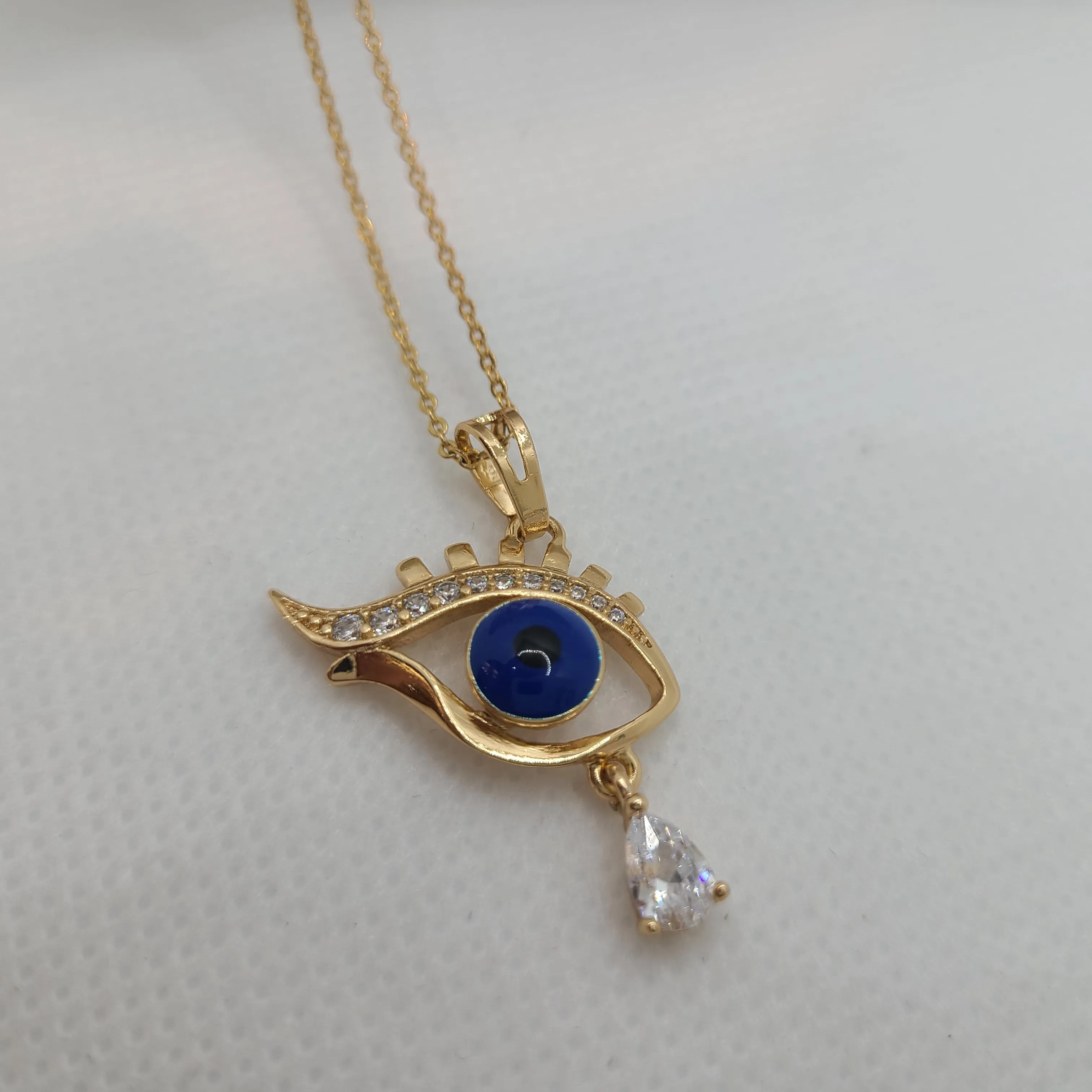 Evil eye gold pated set