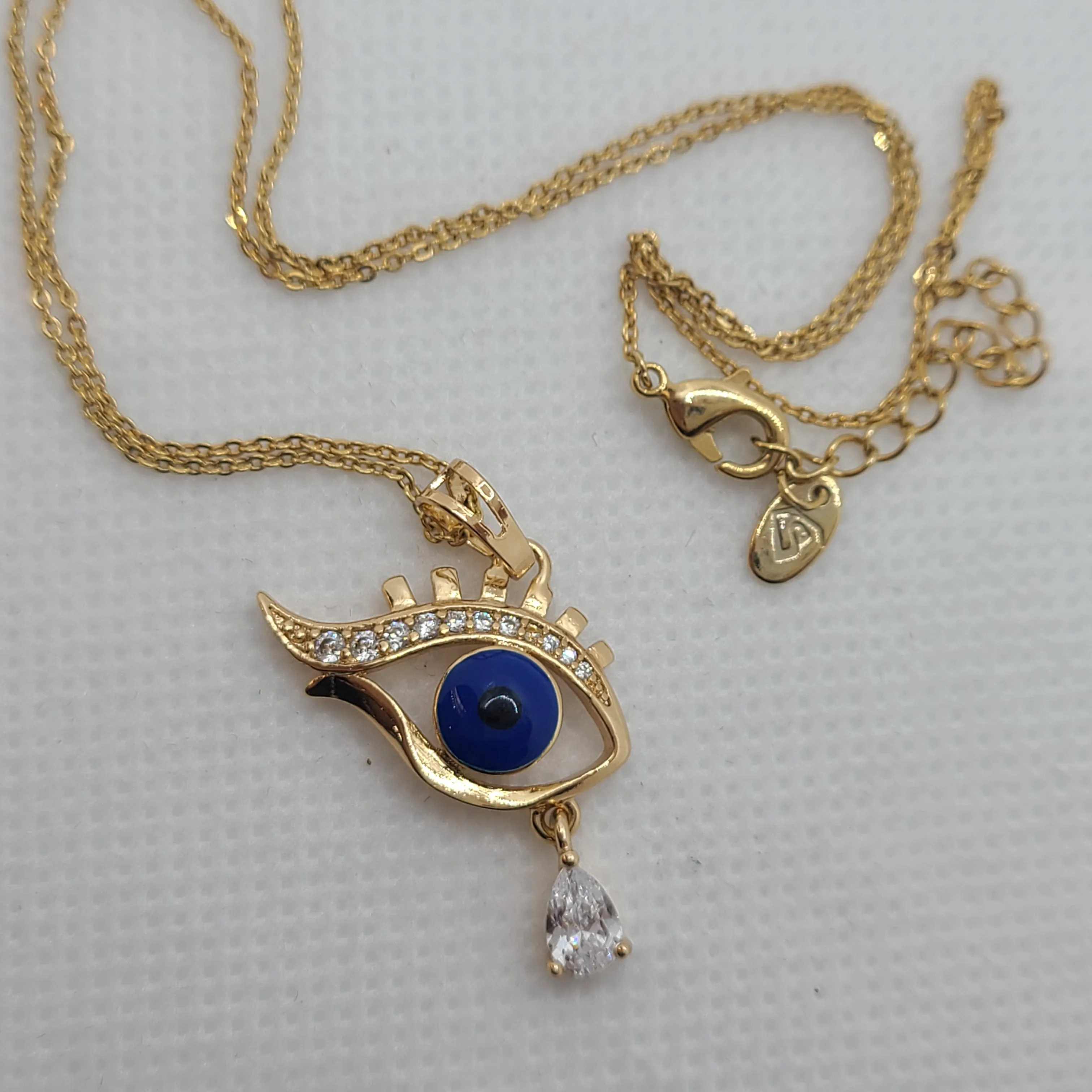 Evil eye gold pated set