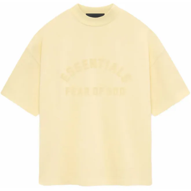 FEAR OF GOD Essentials heavy crewneck tee garden yellow (SS24)