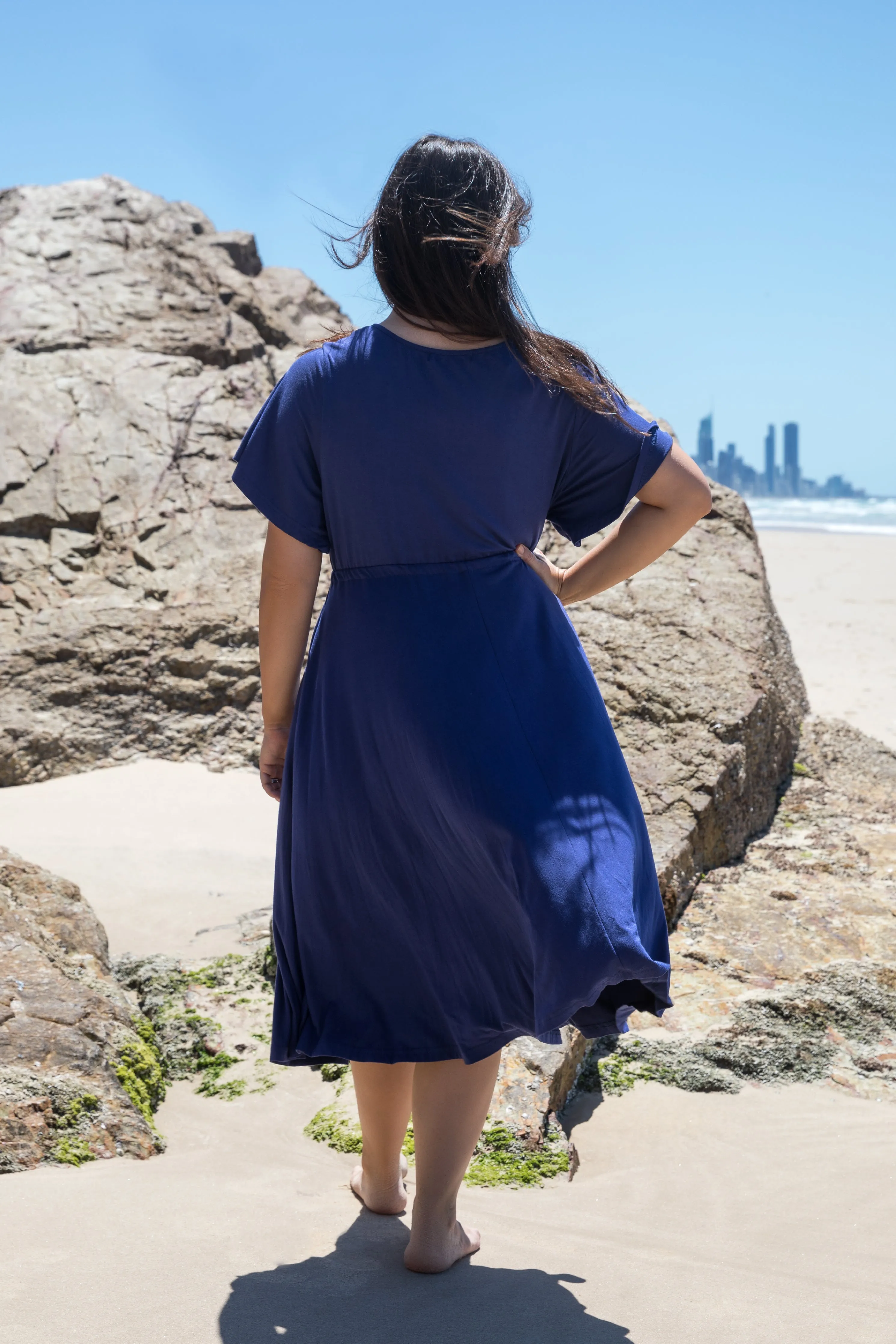 FINAL SALE Billine Dress in Navy