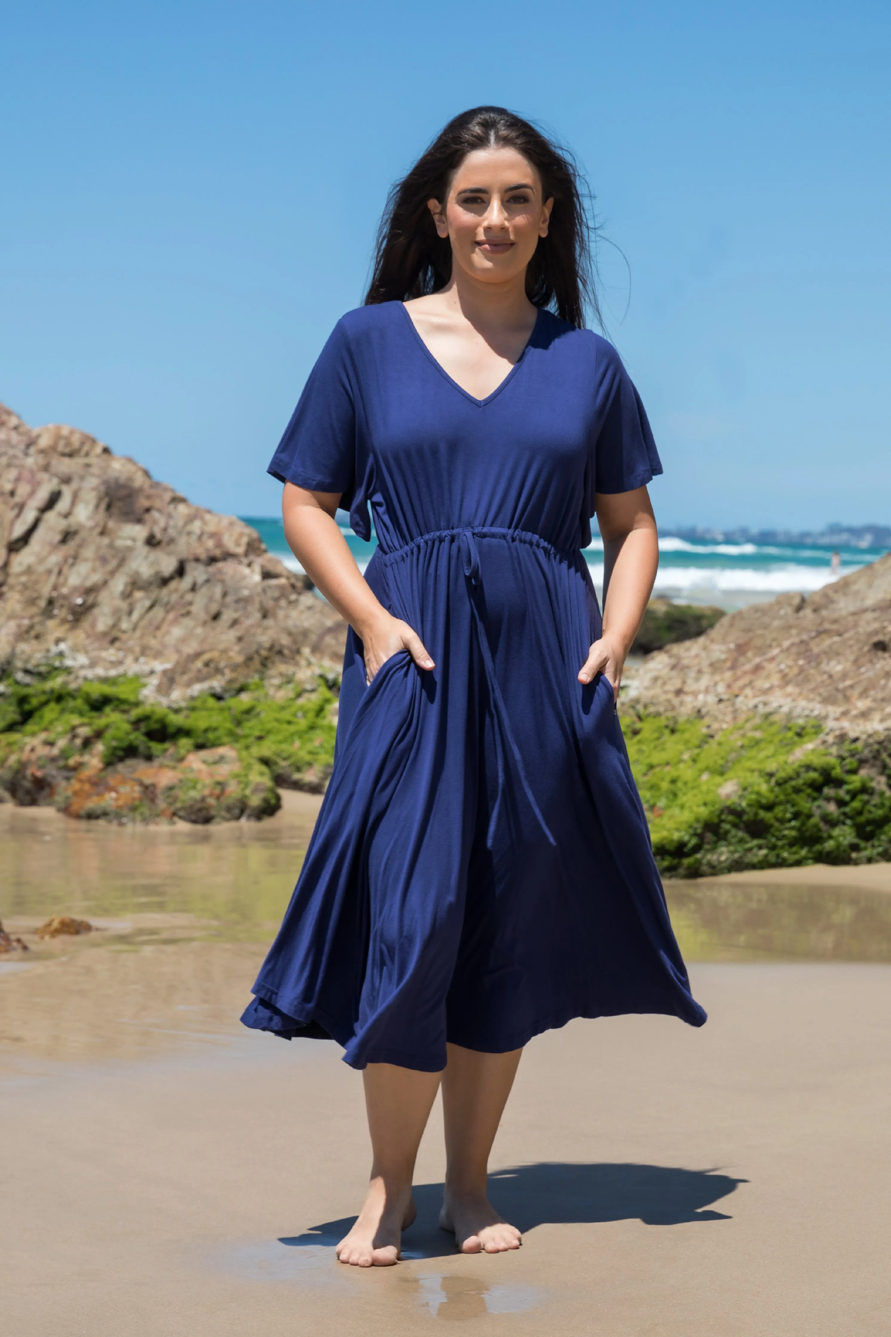 FINAL SALE Billine Dress in Navy