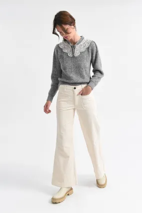 Flare Leg Corduroy Pants