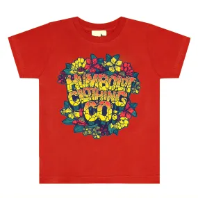 Floral Youth Tshirt Red