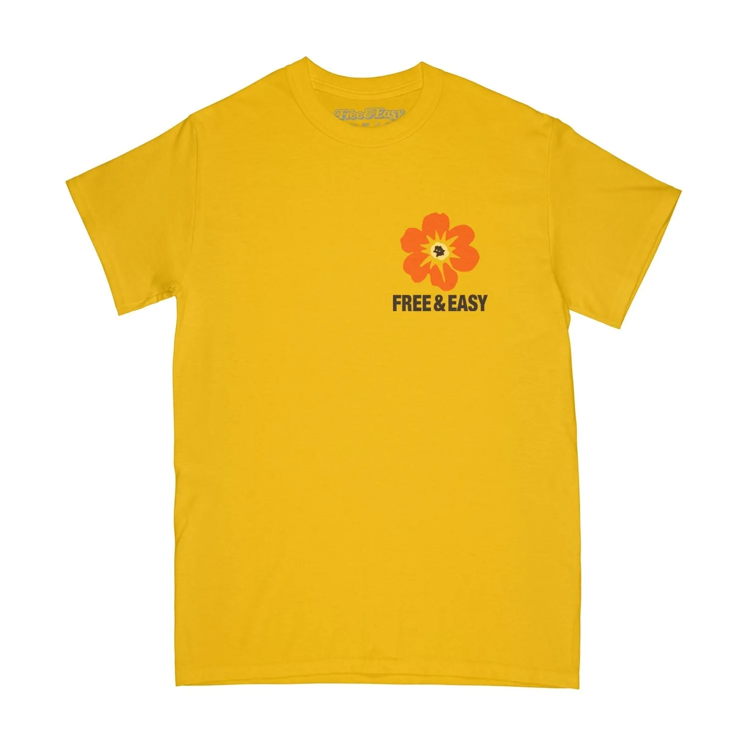 Free and Easy Island Flower Gold T-Shirt