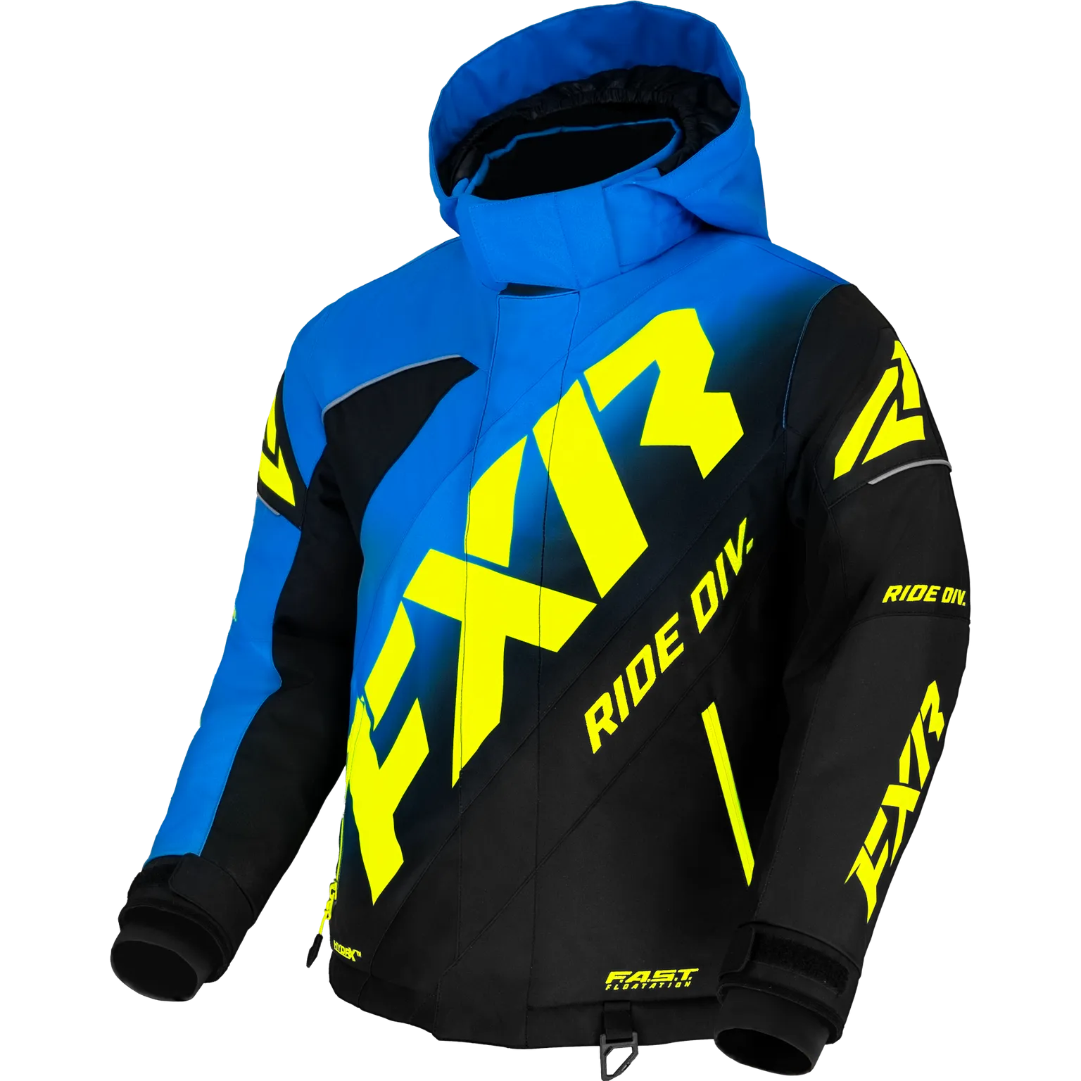 FXR Youth CX Jacket Blue Fade/Black/Hi-Vis