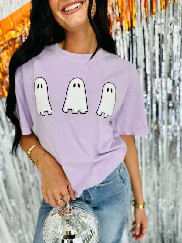 Ghost Trio Double Puff-Glitter Tee