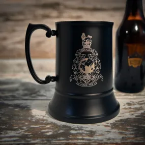 Globe & Laurel Black And Steel Body Beer Tankard