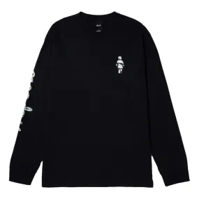 HUF HUF X CRAILTAP CHROME L/S TEE-BLACK