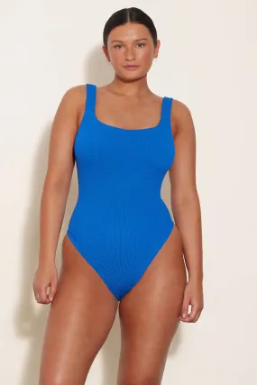 Hunza G Square Neck One Piece in Royal Blue