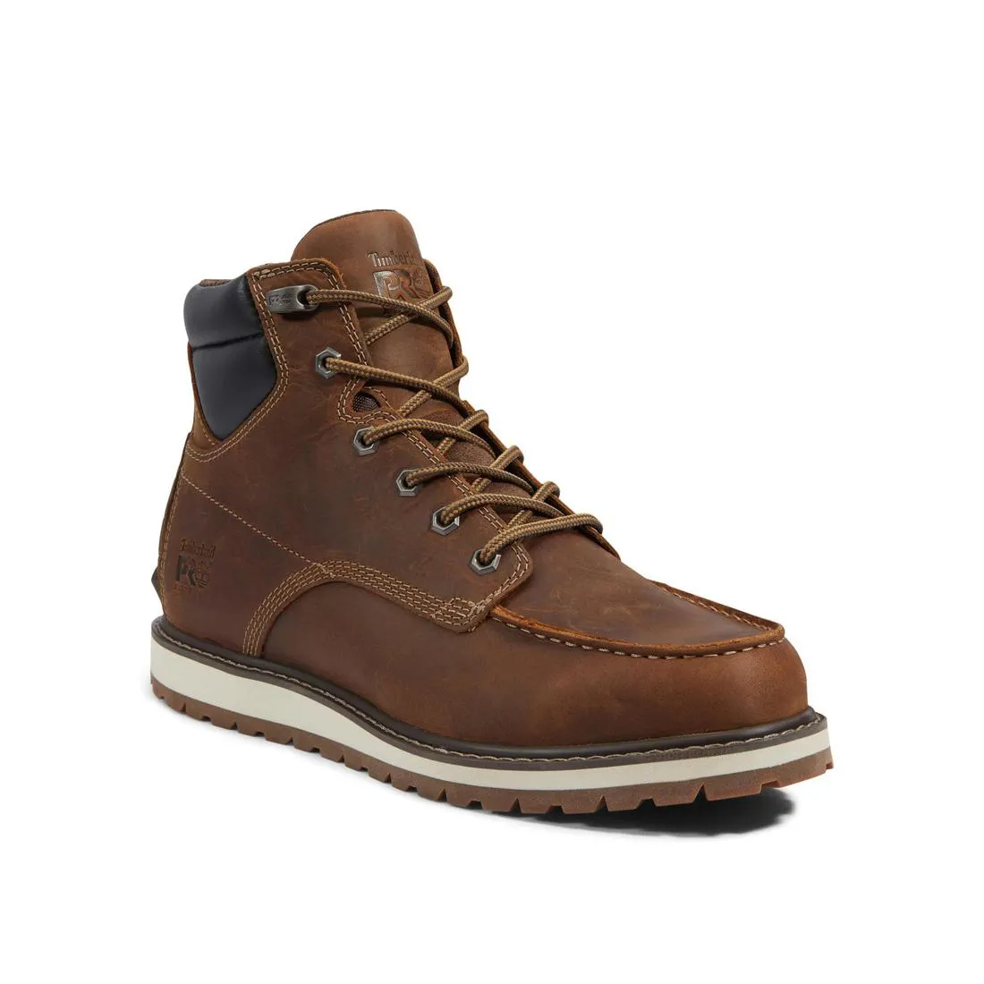 Irvine 6 Inch Soft-Toe Wedge Work Boot Brown