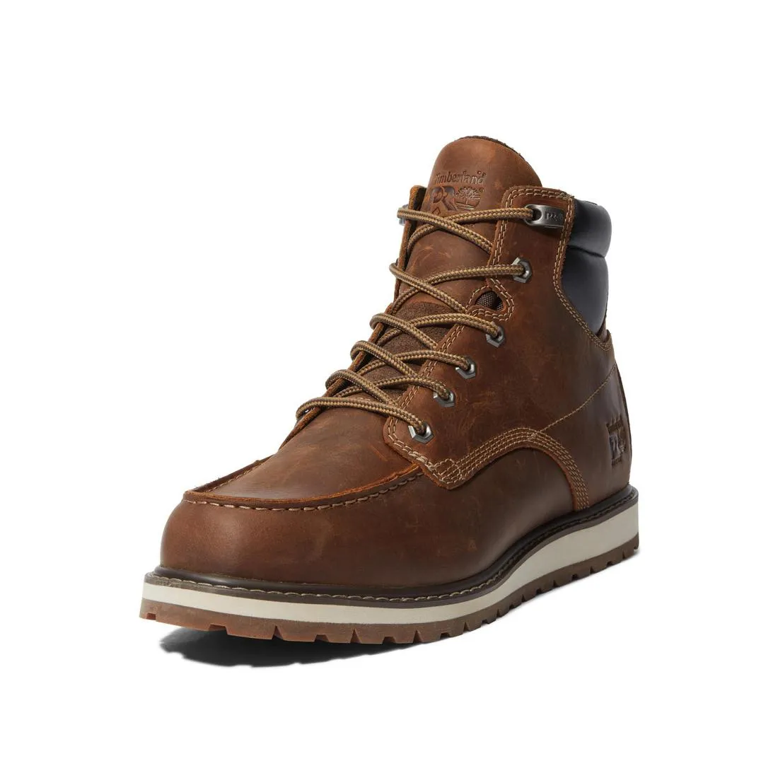 Irvine 6 Inch Soft-Toe Wedge Work Boot Brown