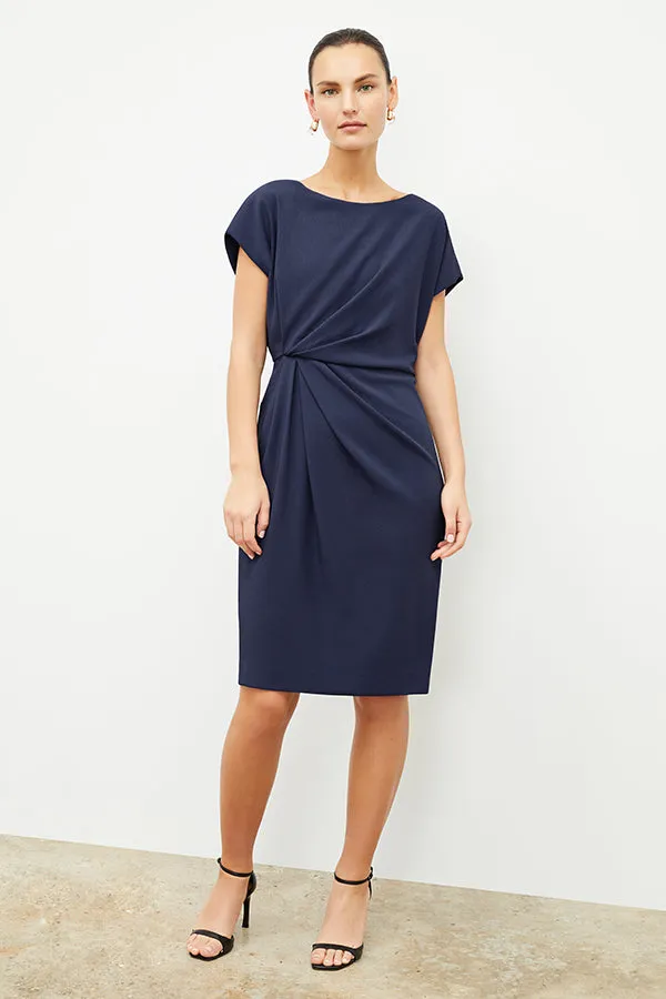 Jillian Dress - Eco Heavy Soft Wave :: Caspian Blue