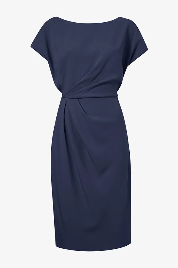 Jillian Dress - Eco Heavy Soft Wave :: Caspian Blue