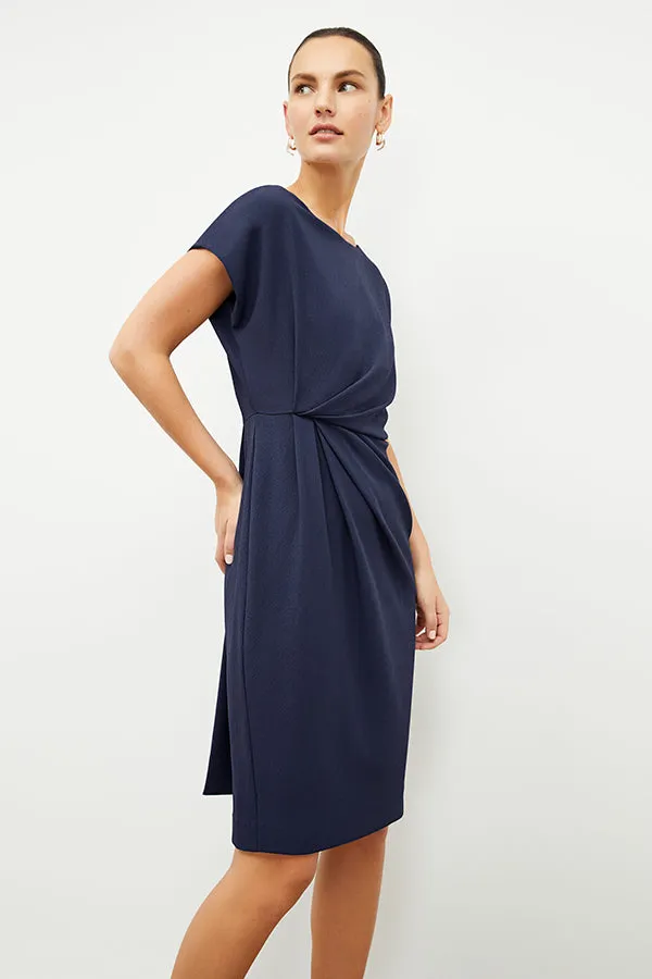 Jillian Dress - Eco Heavy Soft Wave :: Caspian Blue