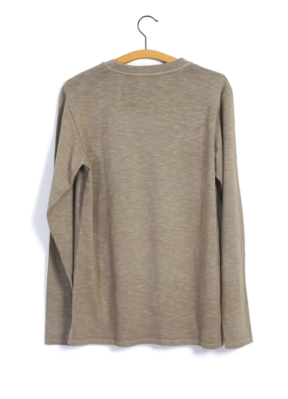 JONES | Long Sleeve Crew Neck Pocket T | Clay