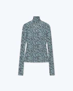 Josa - Sale Mesh Roll Neck - Ocelot Sky Blue